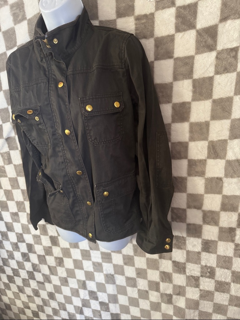 J. CREW Downtown Women Field Button up / Zipper Jacket Size M/Medium - Picture 6 of 9